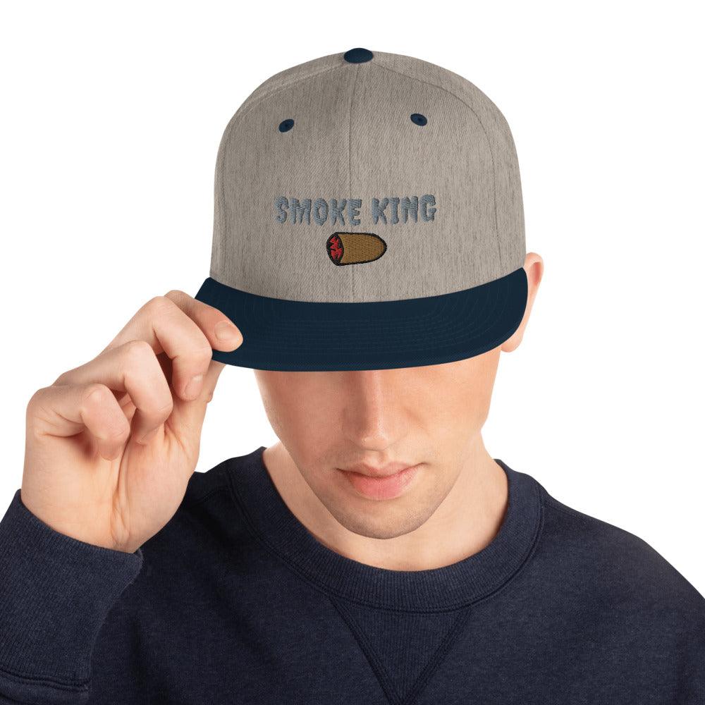 Smoke King (Gray Letters) Snapback Hat - 