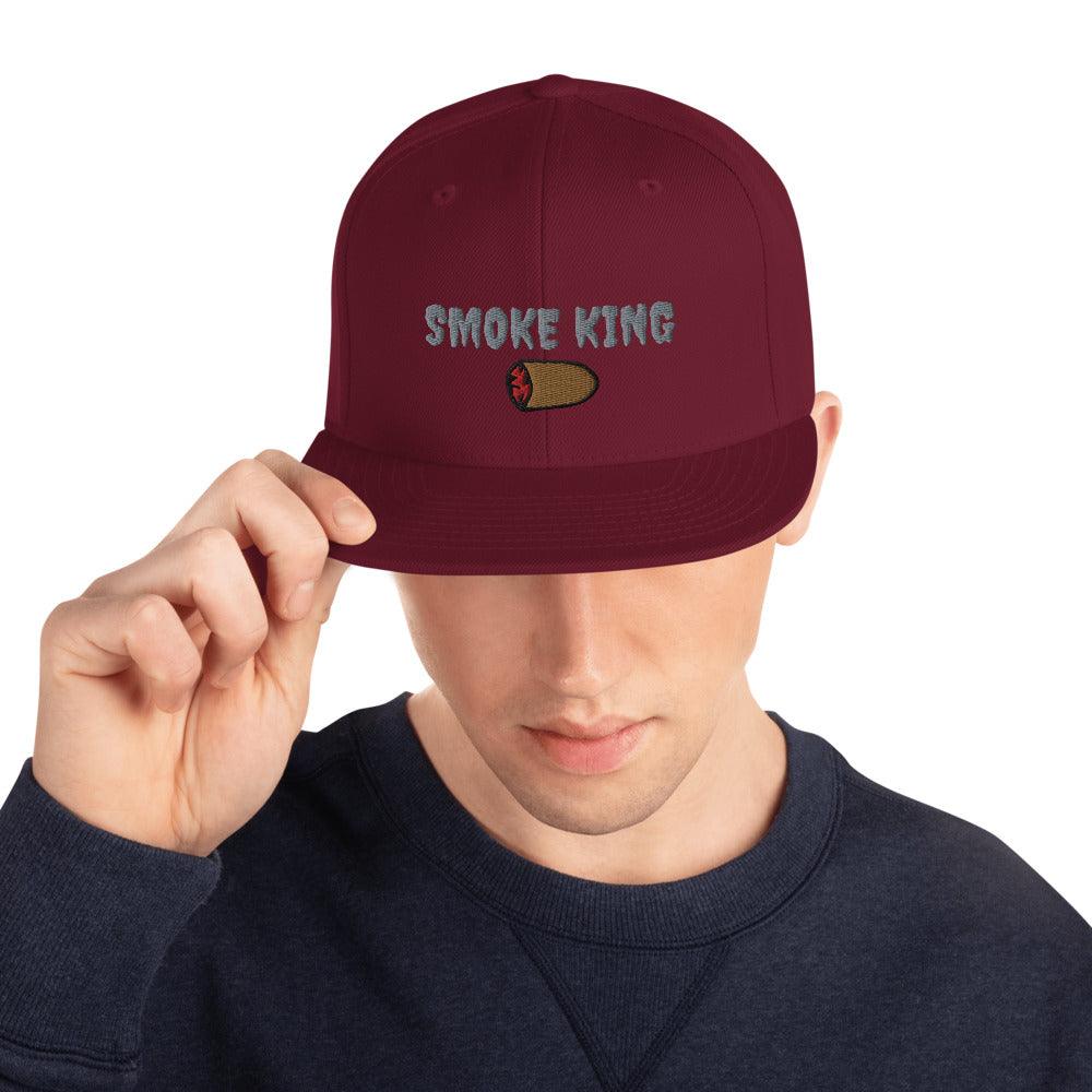 Smoke King (Gray Letters) Snapback Hat - 