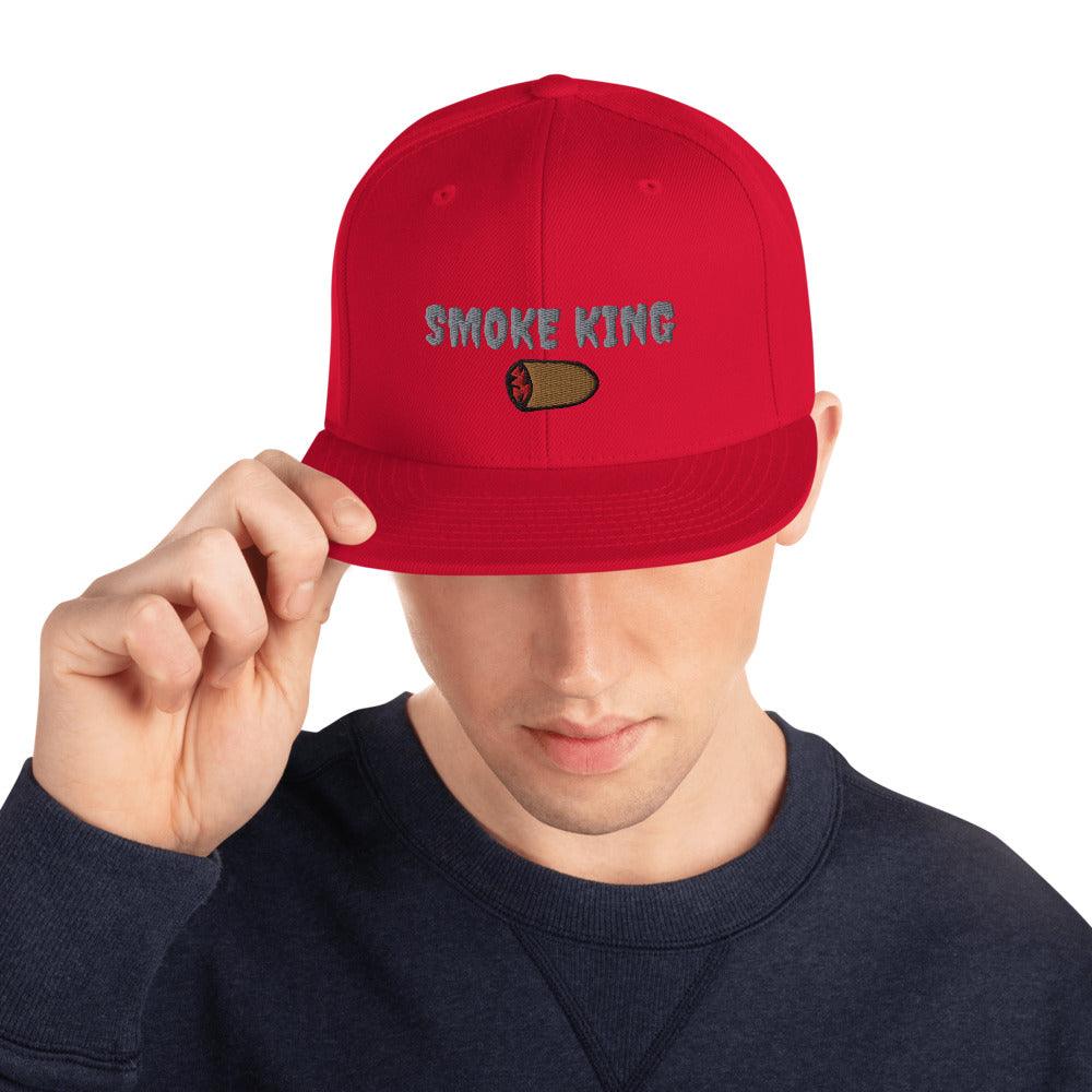 Smoke King (Gray Letters) Snapback Hat - 