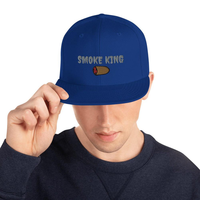 Smoke King (Gray Letters) Snapback Hat - 