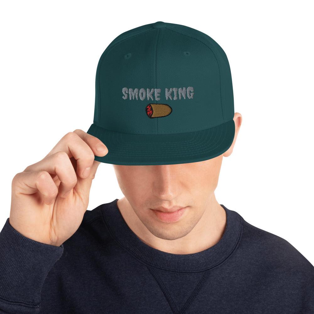 Smoke King (Gray Letters) Snapback Hat - 