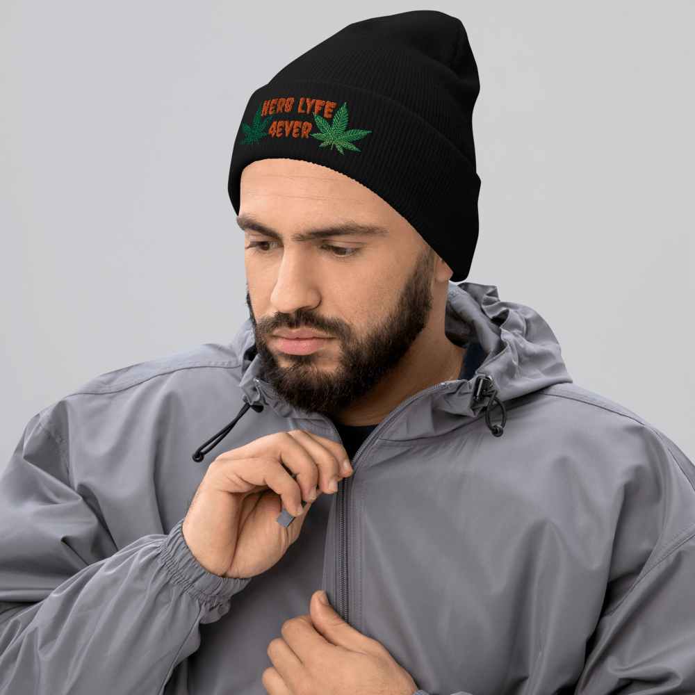 Herb Lyfe 4ever Cuffed Beanie - Lady Vals Vanity