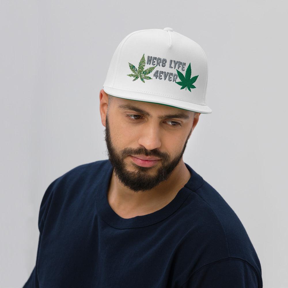 Herb Lyfe Flat Bill Cap - Lady Vals Vanity