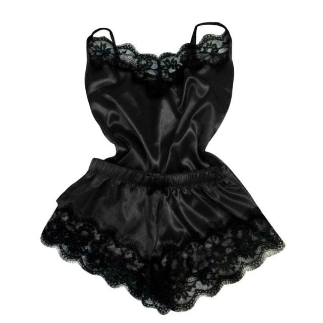 Sexy Lingerie Silk Satin Nightwear - 