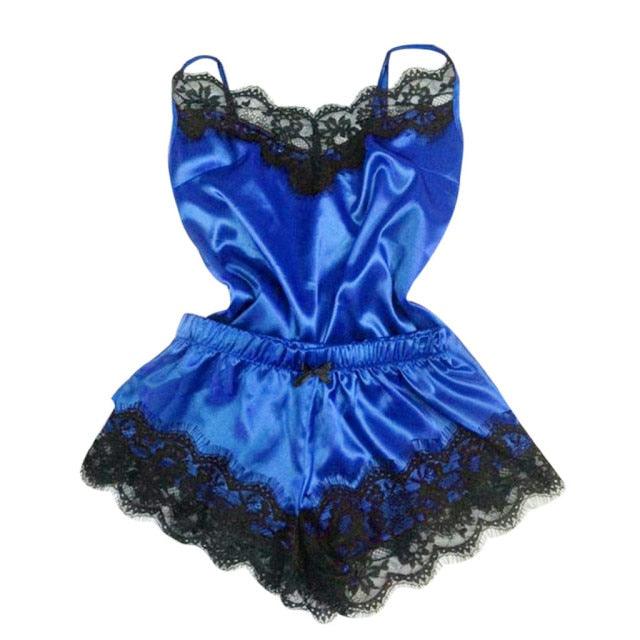 Sexy Lingerie Silk Satin Nightwear - 