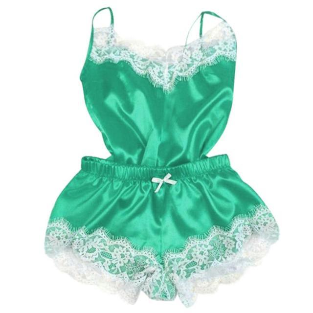 Sexy Lingerie Silk Satin Nightwear - 