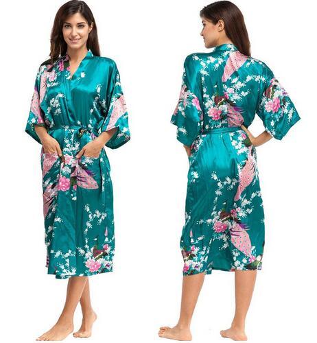 Women Satin Robe Silk Robes Night - Lady Vals Vanity