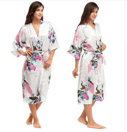 Women Satin Robe Silk Robes Night - Lady Vals Vanity