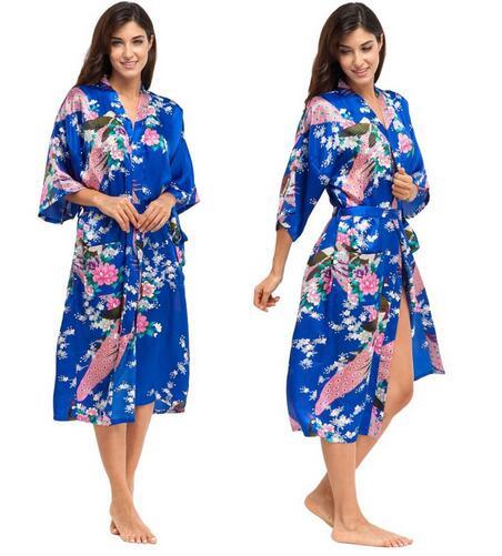 Women Satin Robe Silk Robes Night - Lady Vals Vanity