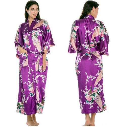 Women Satin Robe Silk Robes Night - Lady Vals Vanity