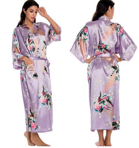 Women Satin Robe Silk Robes Night - Lady Vals Vanity