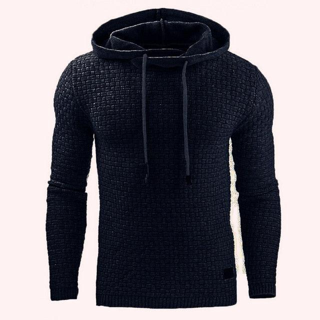 Autumn Winter Warm - Knitted Men's Sweater Casual Hooded Pullover Men Cotton - Lady Vals Vanity