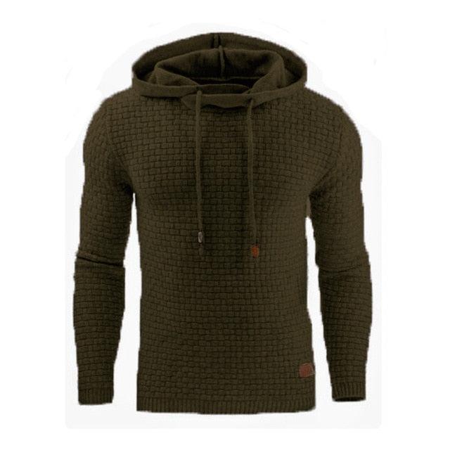 Autumn Winter Warm - Knitted Men's Sweater Casual Hooded Pullover Men Cotton - Lady Vals Vanity