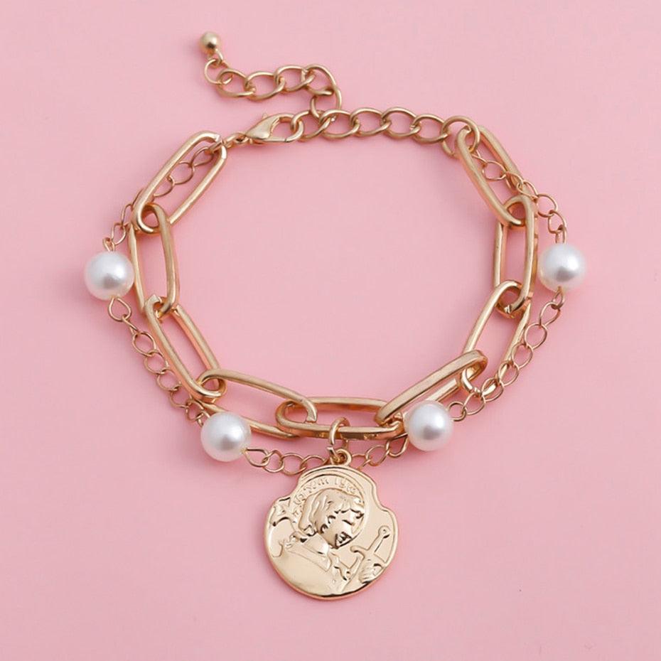 High Quality Charm Imitation Pearl Bracelet Bangle for Women - Lady Vals Vanity