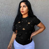 Pearl Beading Tshirt - Lady Vals Vanity