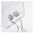 Gold Color Bar Long Thread Tassel Drop Earrings - Lady Vals Vanity