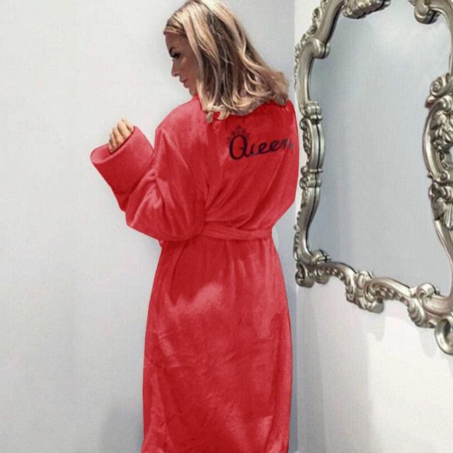 Soft Thick Cute Pink  Robes - 