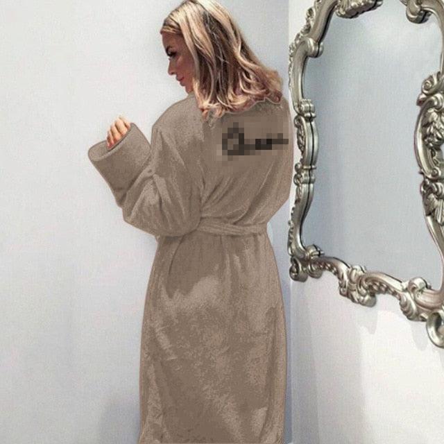 Soft Thick Cute Pink  Robes - 