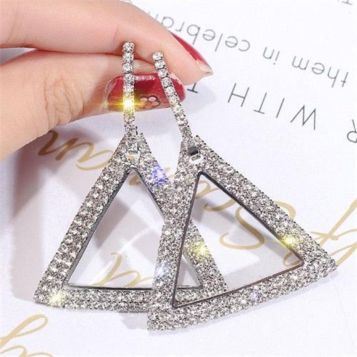 IPARAM Fashion Luxury Rhinestone Drop Earrings - Lady Vals Vanity