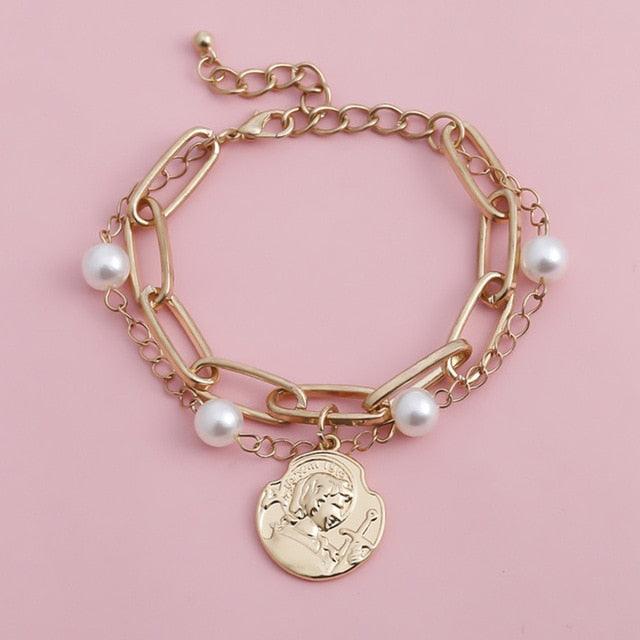 High Quality Charm Imitation Pearl Bracelet Bangle for Women - Lady Vals Vanity