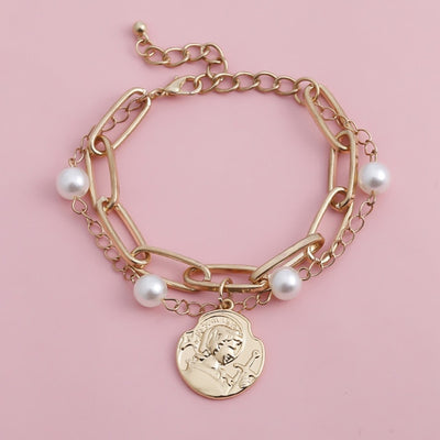 High Quality Charm Imitation Pearl Bracelet Bangle for Women - Lady Vals Vanity