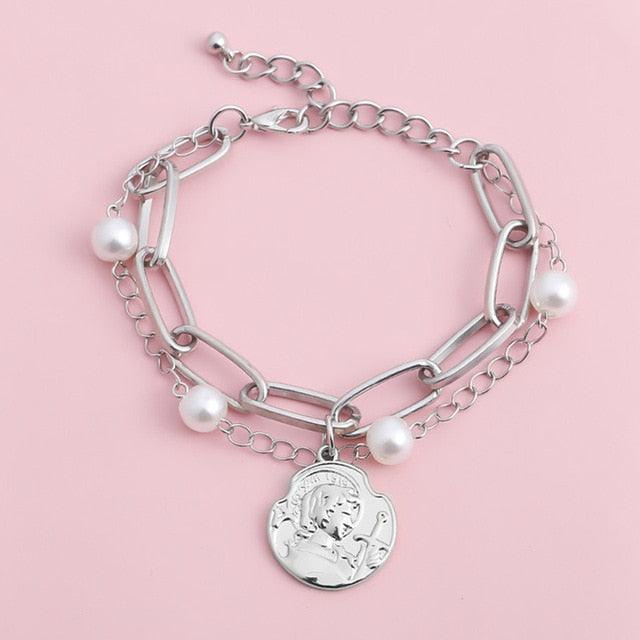 High Quality Charm Imitation Pearl Bracelet Bangle for Women - Lady Vals Vanity