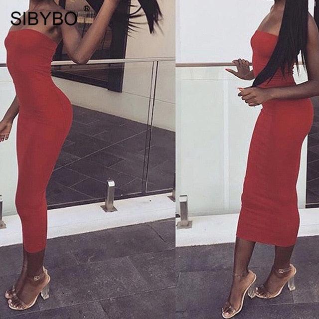 Sibybo Off Shoulder Strapless - 