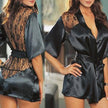 Sexy Silk Dressing Babydoll Lace Lingerie - 