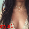 17KM Multilayer Crystal Moon Necklaces & Pendants - Lady Vals Vanity