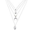17KM Multilayer Crystal Moon Necklaces & Pendants - Lady Vals Vanity