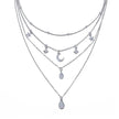 17KM Multilayer Crystal Moon Necklaces & Pendants - Lady Vals Vanity