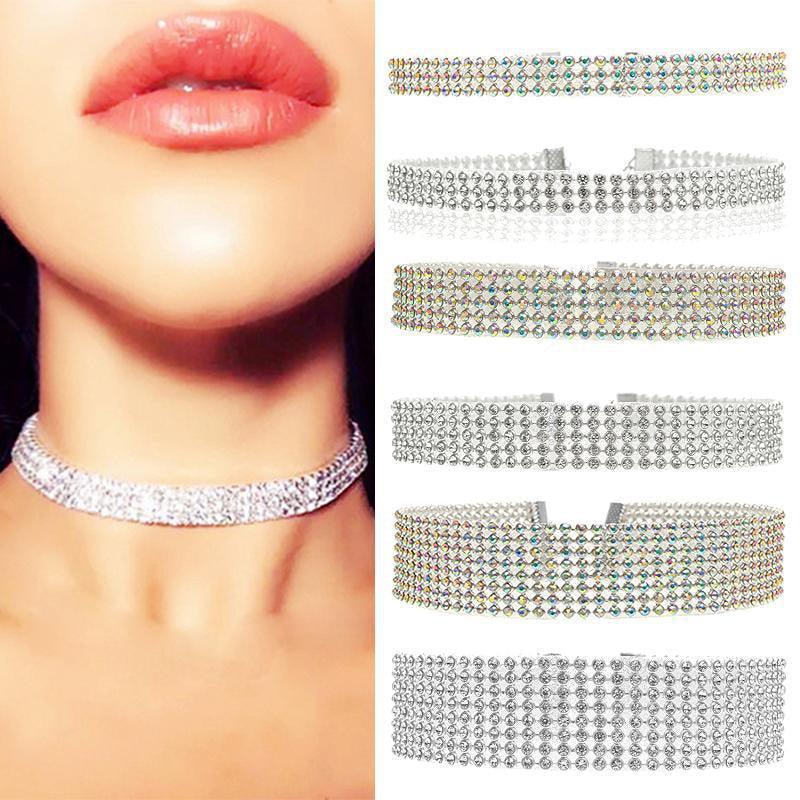 NEW 2021 Crystal Rhinestone Choker Necklace - Lady Vals Vanity