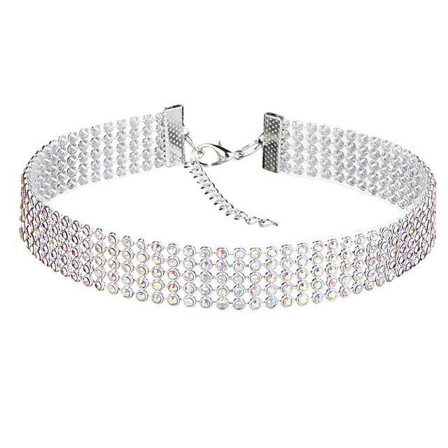 NEW 2021 Crystal Rhinestone Choker Necklace - Lady Vals Vanity