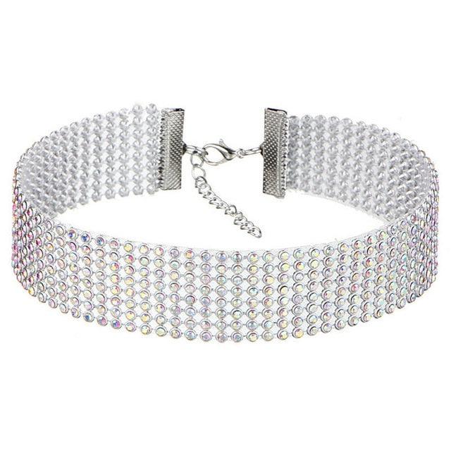 NEW 2021 Crystal Rhinestone Choker Necklace - Lady Vals Vanity