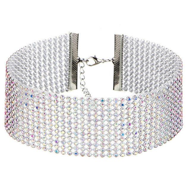 NEW 2021 Crystal Rhinestone Choker Necklace - Lady Vals Vanity