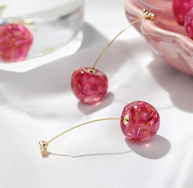 New Arrival Women's Sweet Cherry Drop Earrings - Lady Vals Vanity