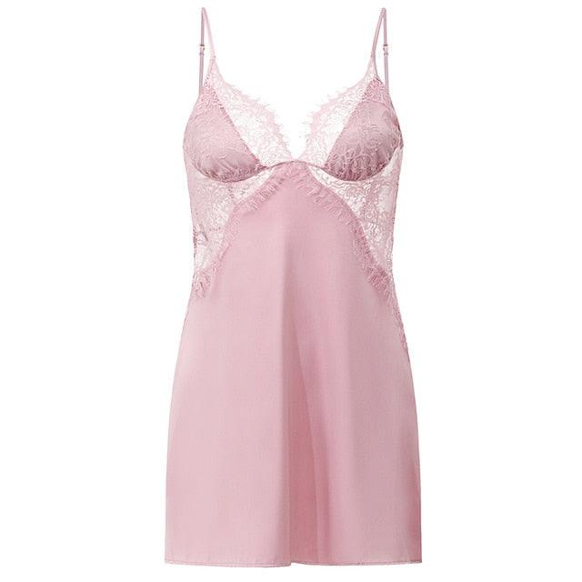 Sexy Women's  Lace Nightdress - 