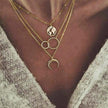 17KM Multilayer Crystal Moon Necklaces & Pendants - Lady Vals Vanity