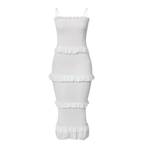 NEDEINS Women 2020 Ruffles Solid Dress - Lady Vals Vanity