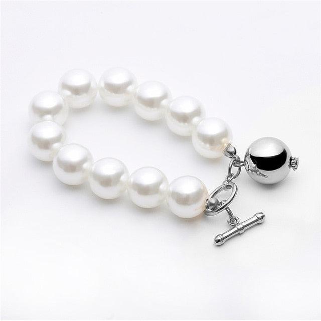 High Quality Charm Imitation Pearl Bracelet Bangle for Women - Lady Vals Vanity