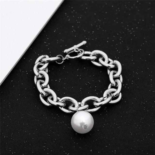 High Quality Charm Imitation Pearl Bracelet Bangle for Women - Lady Vals Vanity