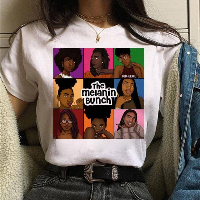 Vogue T Shirt Women Melanin T Shirt - "I'M PERKY" Boutique