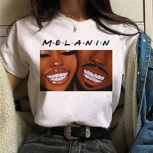 Vogue T Shirt Women Melanin T Shirt - "I'M PERKY" Boutique