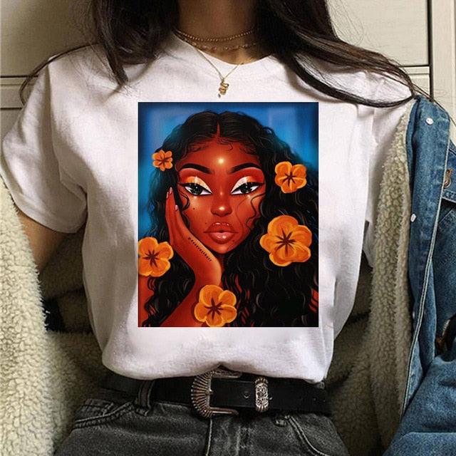 Vogue T Shirt Women Melanin T Shirt - "I'M PERKY" Boutique