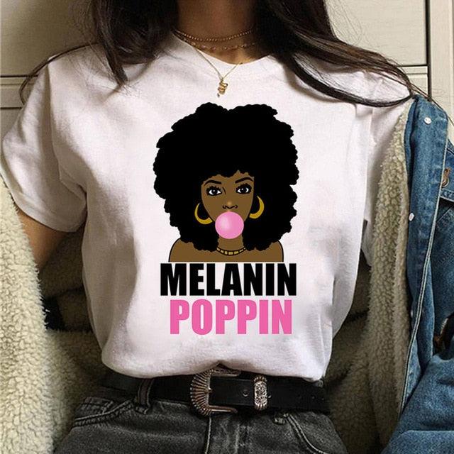 Vogue T Shirt Women Melanin T Shirt - "I'M PERKY" Boutique