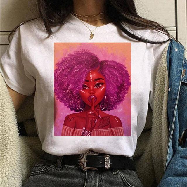 Vogue T Shirt Women Melanin T Shirt - "I'M PERKY" Boutique