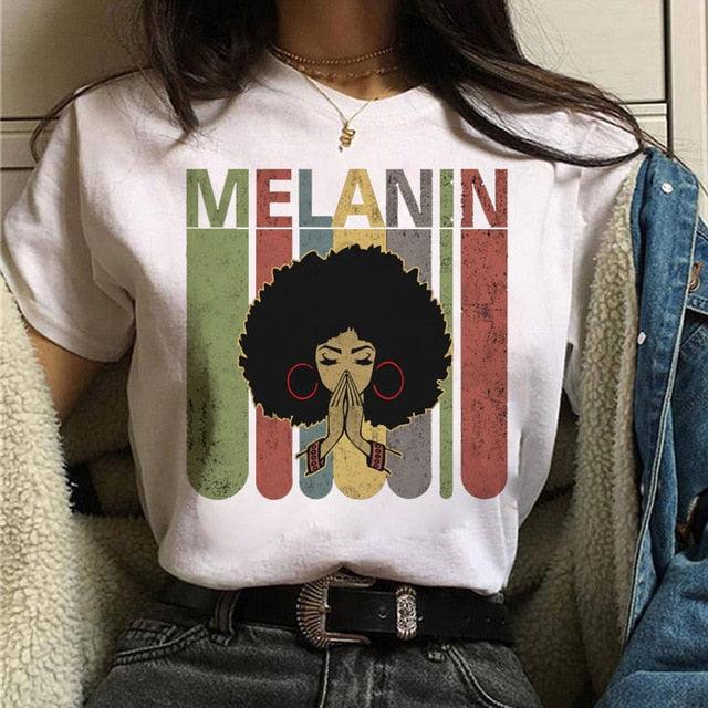 Vogue T Shirt Women Melanin T Shirt - "I'M PERKY" Boutique