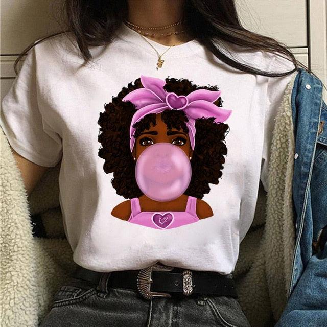 Vogue T Shirt Women Melanin T Shirt - "I'M PERKY" Boutique