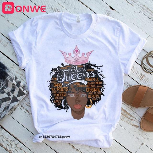 I Am A Strong Melanin Queen T-shirt - Lady Vals Vanity