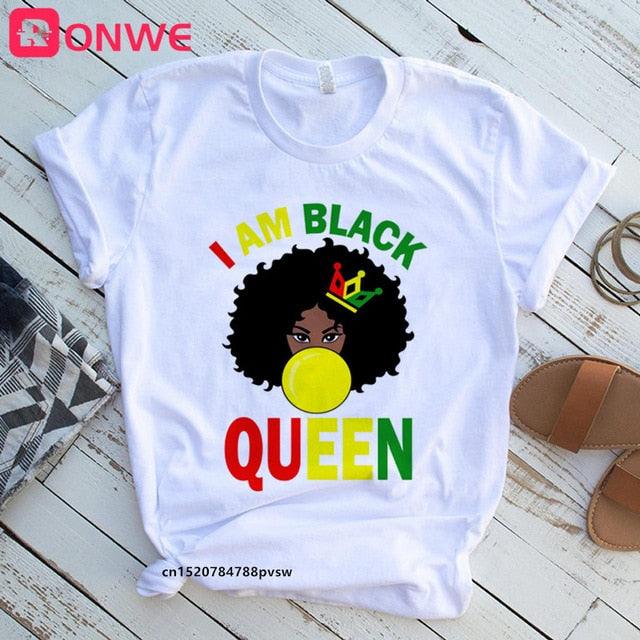 I Am A Strong Melanin Queen T-shirt - Lady Vals Vanity